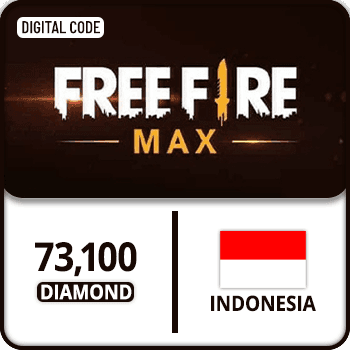 Free Fire Max Gift Card Indonesia 73100 Diamond