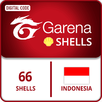 Garena Shells Gift Card Indonesia 66 Shells