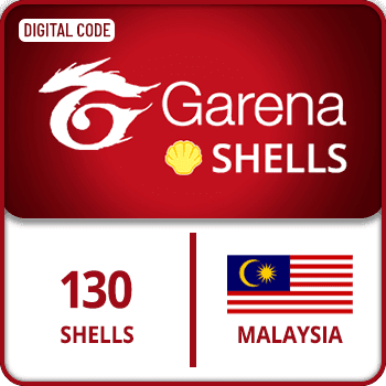 Garena Shells Gift Card Malaysia 130 Shells