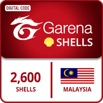 Garena Shells Gift Card Malaysia 2600 Shells