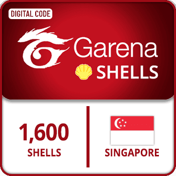 Garena Shells Gift Card Singapore 1600 Shells