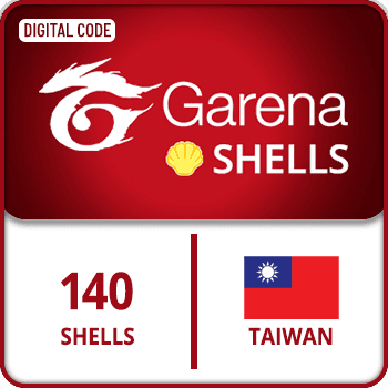 Garena Shells Gift Card Taiwan 140 Shells