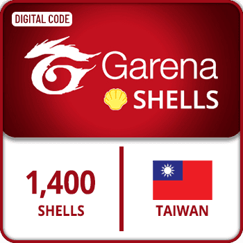 Garena Shells Gift Card Taiwan 1400 Shells