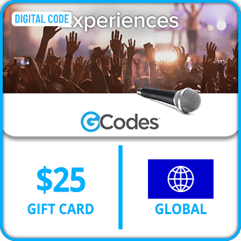 GCodes® Global Experiences USD 25 Gift Card
