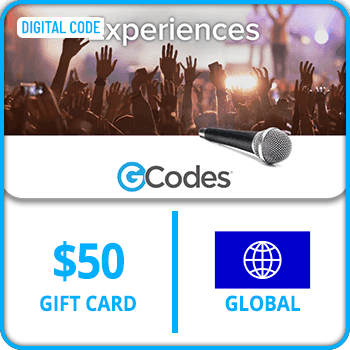 GCodes® Global Experiences USD 50 Gift Card