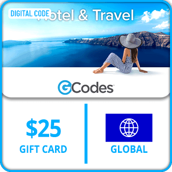 GCodes® Global Hotel & Travel USD 25 Gift Card