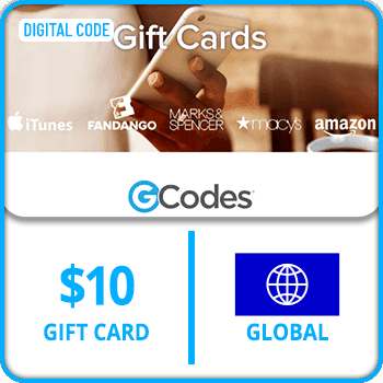 GCodes® Global Retail USD 10 Gift Card