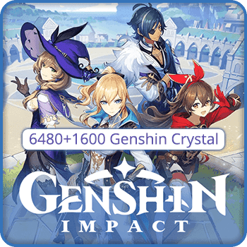 Genshin Impact Mobile 6480+1600 Crystals