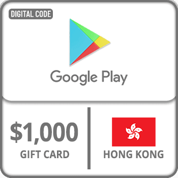 Google Play Gift Card Hong Kong $1000