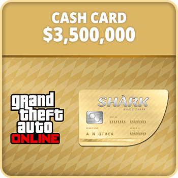 GTA Online WHALE SHARK Cash Card $3500000