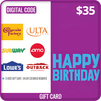 Happy Birthday Gift Card $35