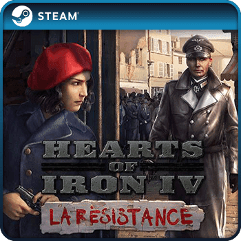 Hearts of Iron IV 4 La Résistance PC Steam Game Key GLOBAL