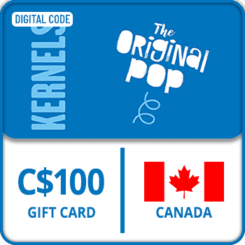 Kernels Popcorn Gift Card CANADA 100 CAD