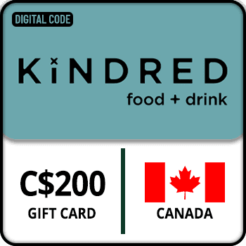 Kindred Food and Drink Gift Card CANADA 200 CAD