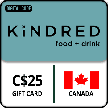Kindred Food and Drink Gift Card CANADA 25 CAD