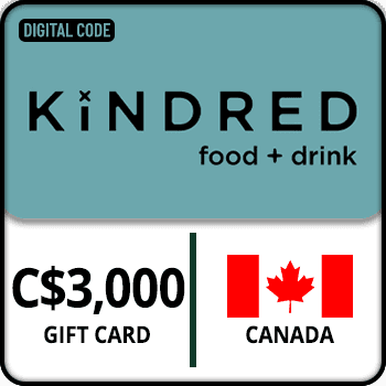 Kindred Food and Drink Gift Card CANADA 3000 CAD