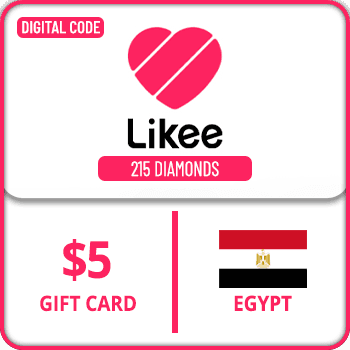 Likee Gift Card Egypt 215 Diamonds $5