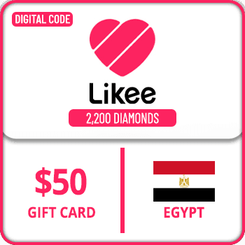 Likee Gift Card Egypt 2200 Diamonds $50