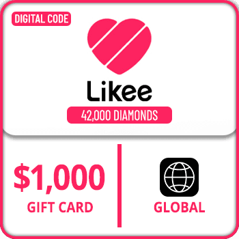 Likee Gift Card Global 42000 Diamonds $1000