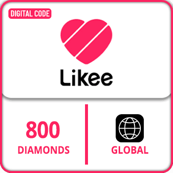 Likee Gift Card Global 800 Diamonds