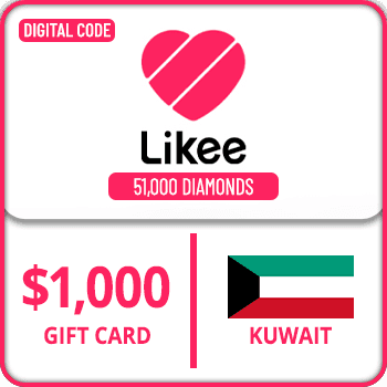 Likee Gift Card Kuwait 51000 Diamonds $1000