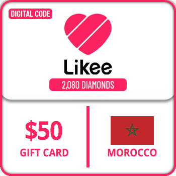 Likee Gift Card Morocco 2080 Diamonds $50