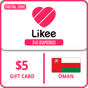 Likee Gift Card Oman 240 Diamonds $5