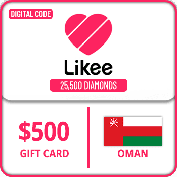 Likee Gift Card Oman 25500 Diamonds $500