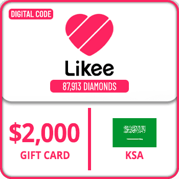 Likee Gift Card KSA 87913 Diamonds $2000