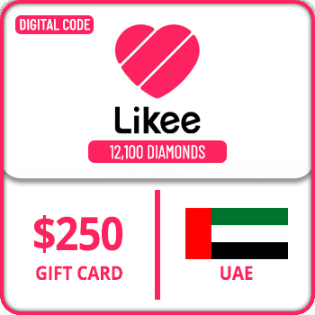Likee Gift Card UAE 12100 Diamonds $250