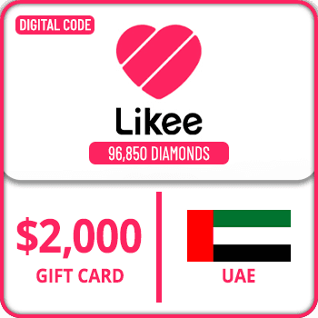 Likee Gift Card UAE 96850 Diamonds $2000