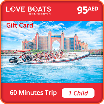 Love Boats Trip 60 minutes – 1 CHILD 95 AED