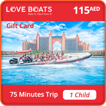 Love Boats Trip 75 minutes – 1 CHILD 115 AED