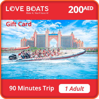 Love Boats Trip 90 minutes – 1 ADULT 200 AED