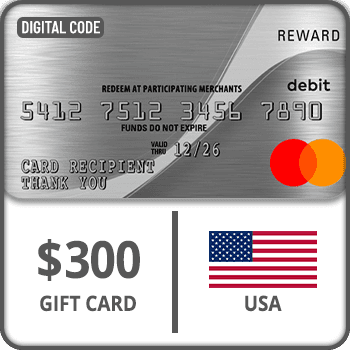 Rewarble Prepaid Virtual Mastercard Gift Card USA $300