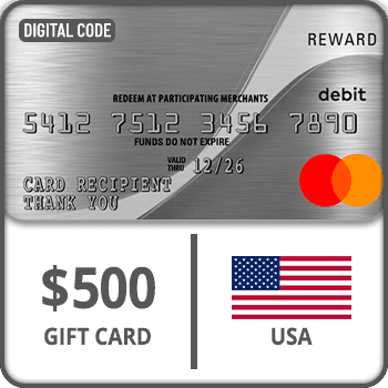 Rewarble Prepaid Virtual Mastercard Gift Card USA $500