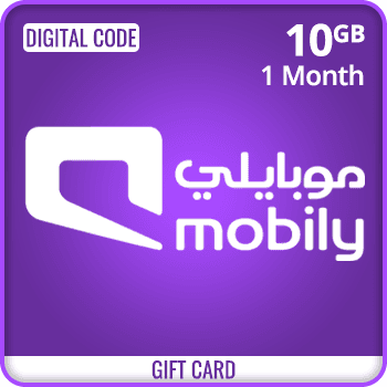 Mobily Data Recharge - 10 GB - 1 Month