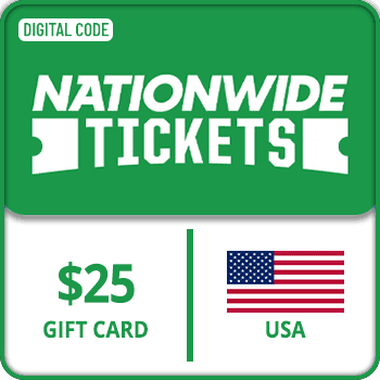 Nationwidetickets.com Gift Card USA 25 USD