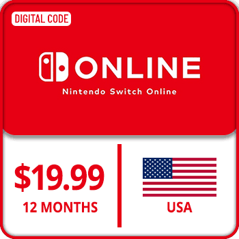 Nintendo Online Gift Card 12 Months USA $19.99