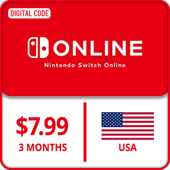 Nintendo Online Gift Card 3 Months USA $7.99