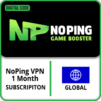 NoPing Game Booster Gift Card GLOBAL NoPing VPN - 1 Month