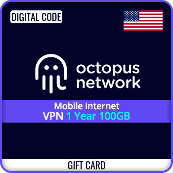 Octopus Networks Mobile Internet VPN 1 Year 100 GB