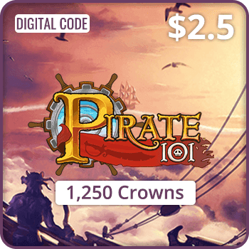 Pirate 101 Gift Card 1250 Crowns $2.5