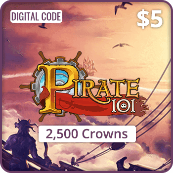 Pirate 101 Gift Card 2500 Crowns $5