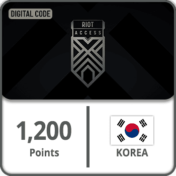 Riot Access Gift Card Korea 1200 Points