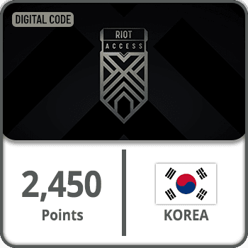 Riot Access Gift Card Korea 2450 Points