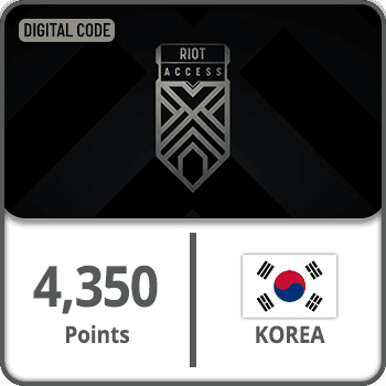 Riot Access Gift Card Korea 4350 Points