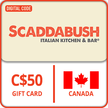 SCADDABUSH Italian Kitchen Gift Card CANADA 50 CAD
