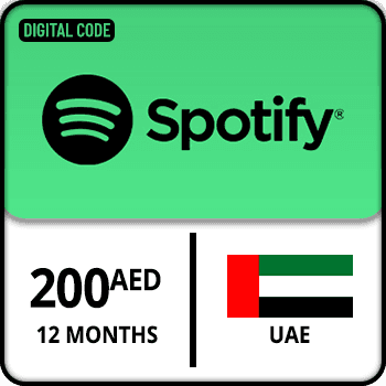 Spotify Gift Card UAE 12 Months 200 AED