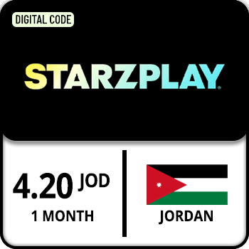 StarzPlay Gift Card Jordan 1 Month 4.20 JOD
